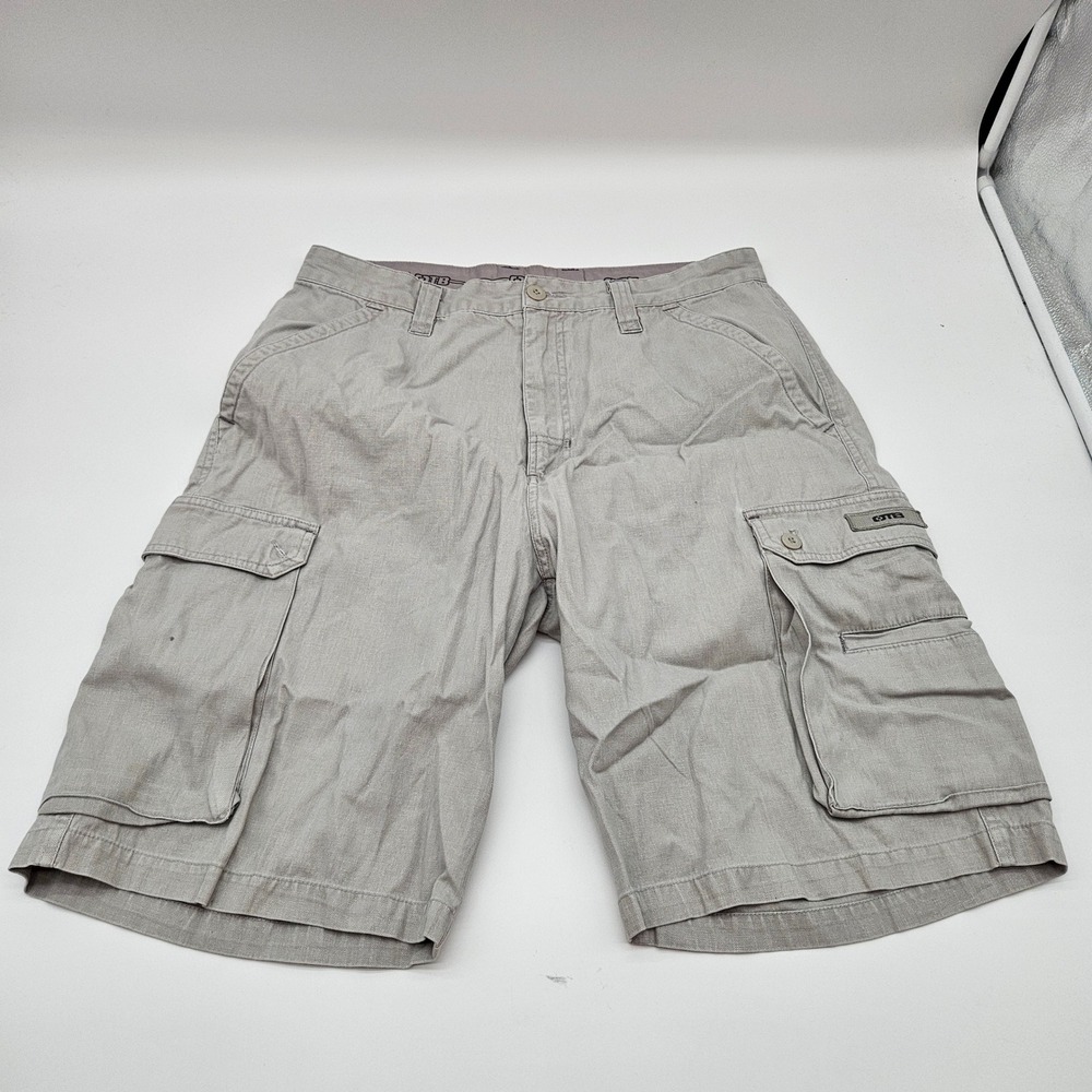 OTB Men's Cargo Shorts‎ Beige Size 34 Cotton Ramie Blend Casual Outdoor